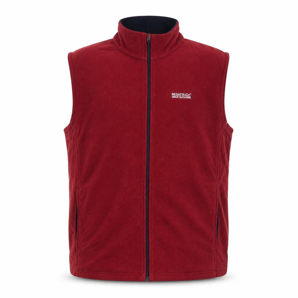 Regatta Men Red XXL Fleece Bodywarmer Waistcoat Full Zip Outdoor