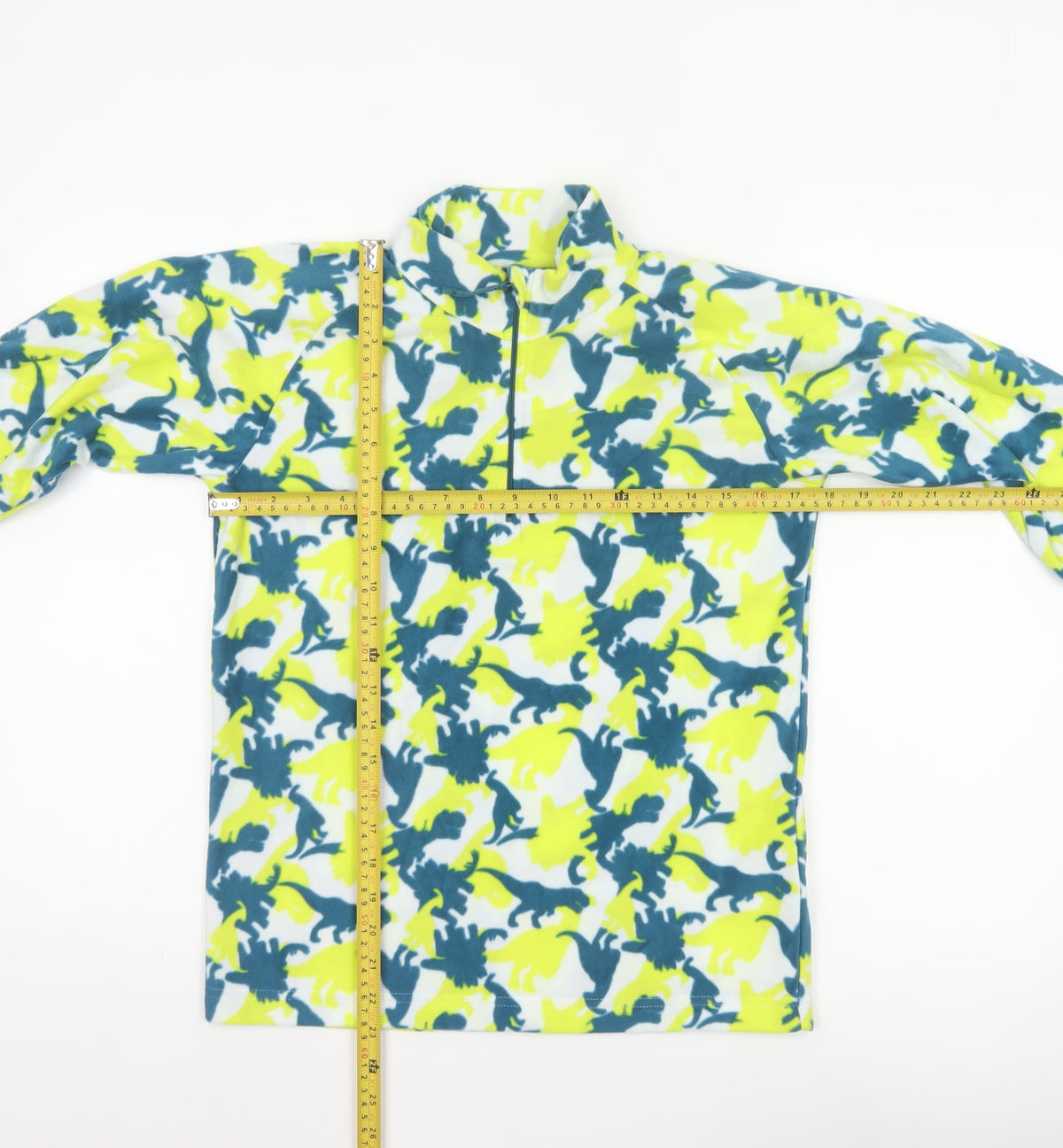 Mountain Warehouse Boys Multicoloured Dinosaur Fleece 13 Years 1/4 Zip