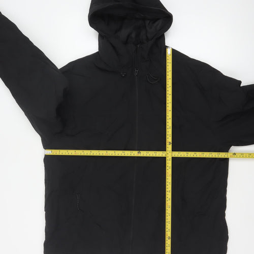 H&M Men’s Black M Hooded Padded Full Zip Puffer Jacket Winter