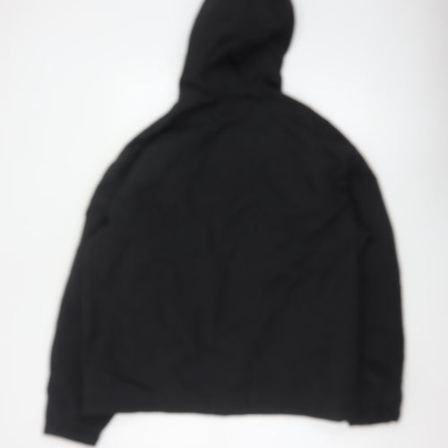 H&M Men’s Black M Hooded Padded Full Zip Puffer Jacket Winter
