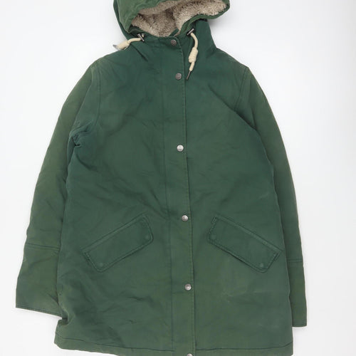 Seasalt Cornwall Women’s Green UK 12 Rain Coat Hooded Waterproof Parka