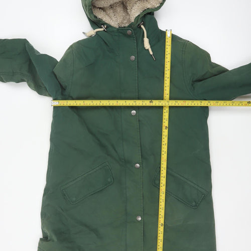 Seasalt Cornwall Women’s Green UK 12 Rain Coat Hooded Waterproof Parka