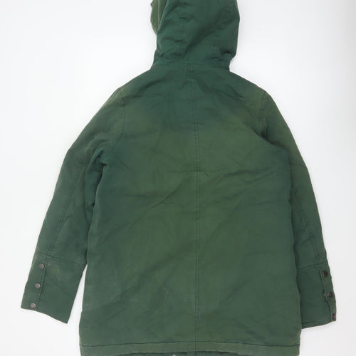 Seasalt Cornwall Women’s Green UK 12 Rain Coat Hooded Waterproof Parka