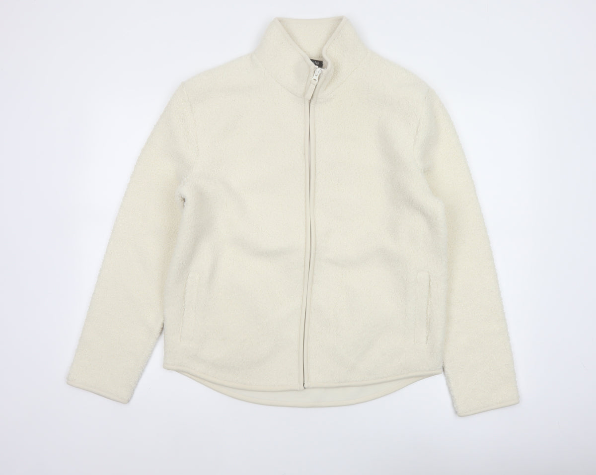Bonmarché Women’s Ivory Size 14 Fleece Full Zip Jacket