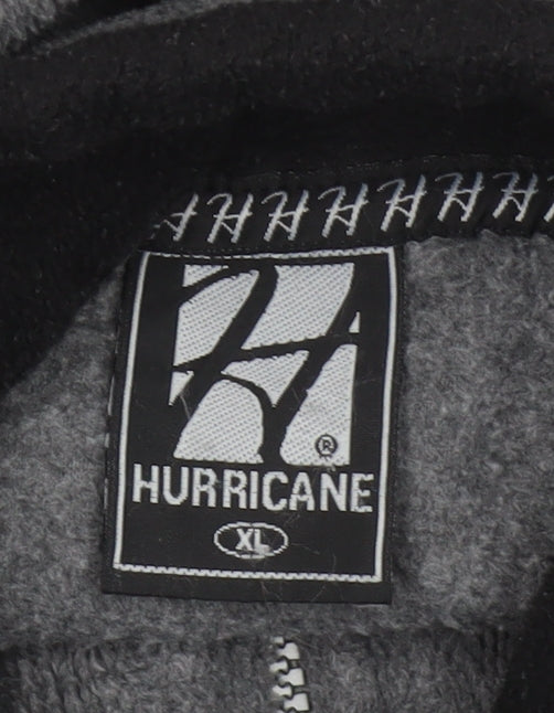 Additional view of Hurricane Men’s Grey XL Fleece 1/4 Zip High Neck Pullover Sweatshirt
