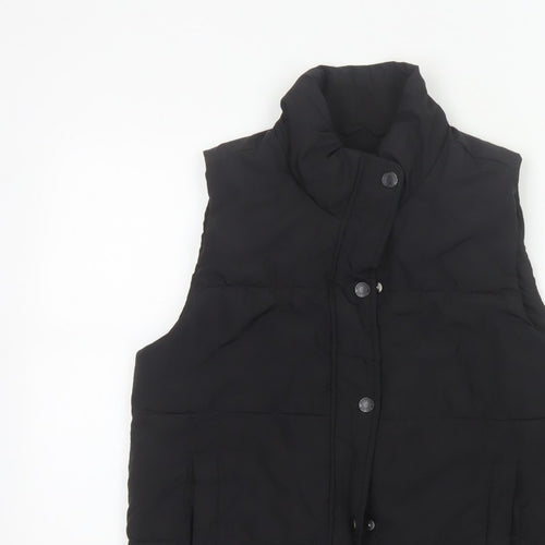 Abercrombie Kids Girls Black 15-16 Padded Puffer Waistcoat Vest