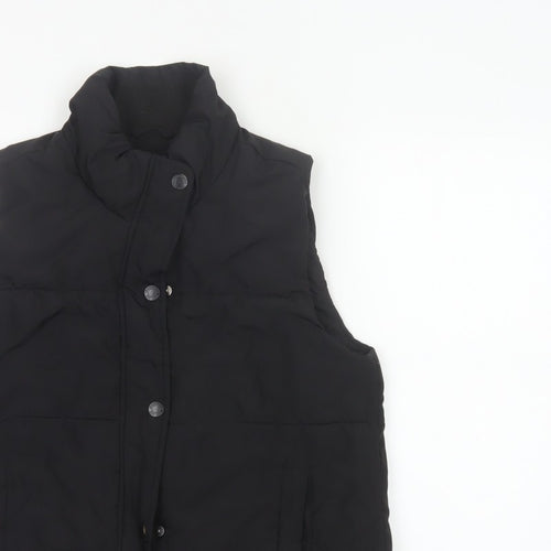 Abercrombie Kids Girls Black 15-16 Padded Puffer Waistcoat Vest
