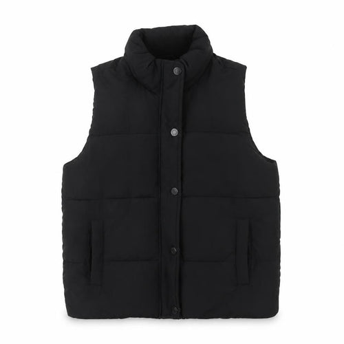 Abercrombie Kids Girls Black 15-16 Padded Puffer Waistcoat Vest