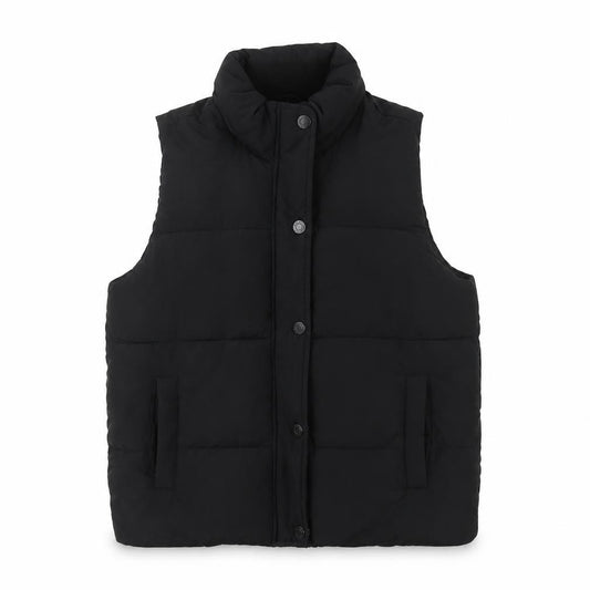 Abercrombie Kids Girls Black 15-16 Padded Puffer Waistcoat Vest