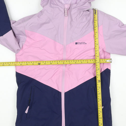 Mountain Warehouse Girls Pink Purple 9-10 Years Hooded Ski Jacket