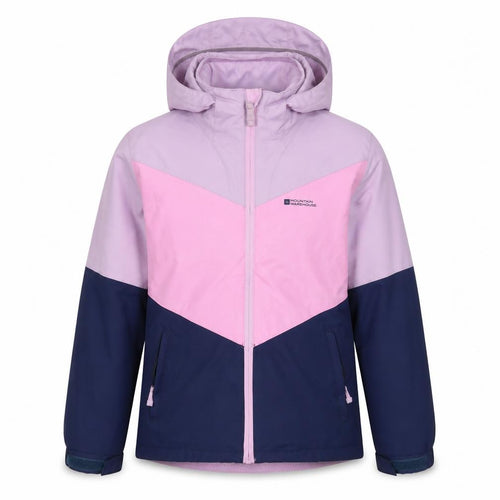 Mountain Warehouse Girls Pink Purple 9-10 Years Hooded Ski Jacket