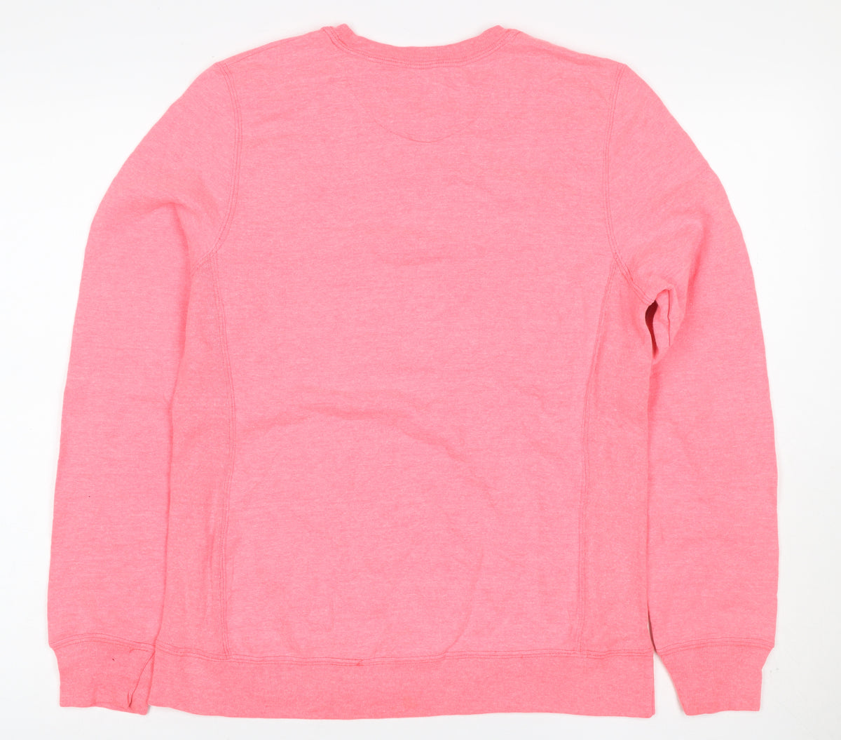 Champion Women Pink M Logo Crew Neck Pullover Sweatshirt Cotton Blend