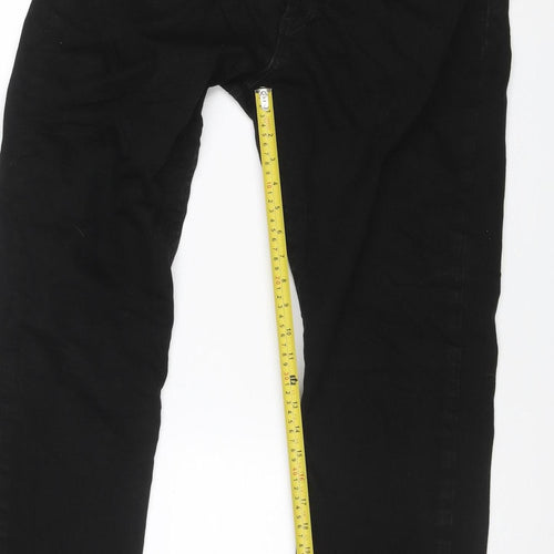 Levi's Men's Black W34 L32 Straight Stretch 5-Pocket Jeans