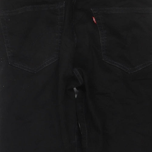 Levi's Men's Black W34 L32 Straight Stretch 5-Pocket Jeans
