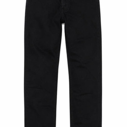 Levi's Men's Black W34 L32 Straight Stretch 5-Pocket Jeans