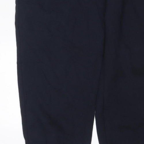 Marks and Spencer Women’s Black Size 16 Long Fleece Jogger Trousers