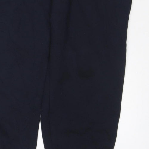 Marks and Spencer Women’s Black Size 16 Long Fleece Jogger Trousers