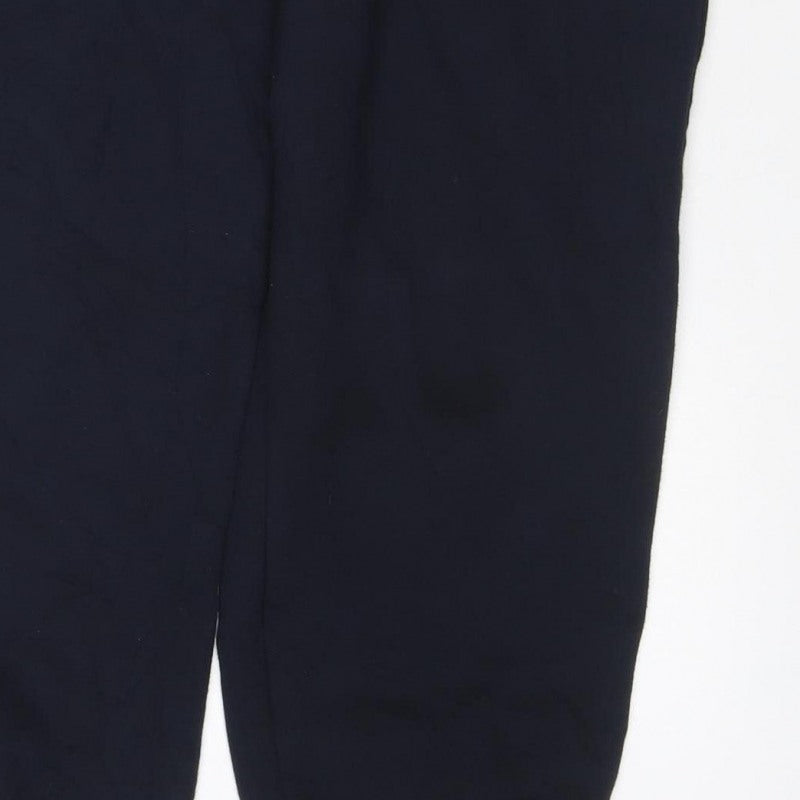 Marks and Spencer Women’s Black Size 16 Long Fleece Jogger Trousers