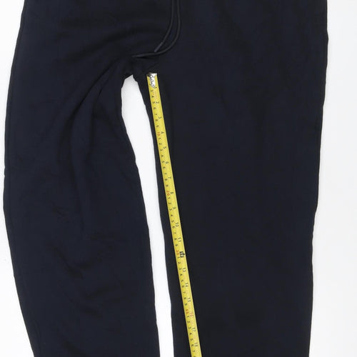 Marks and Spencer Women’s Black Size 16 Long Fleece Jogger Trousers