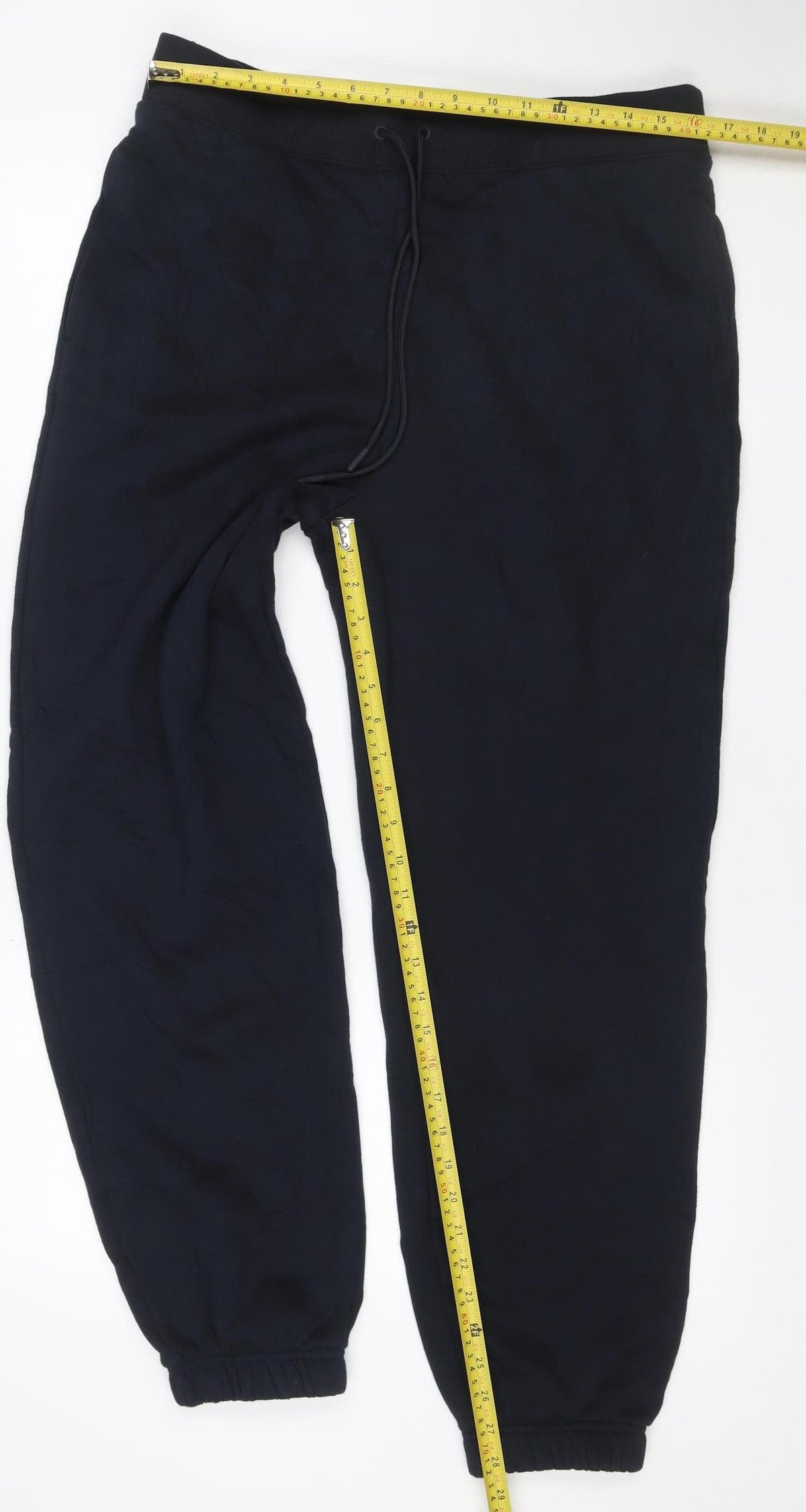 Marks and Spencer Women’s Black Size 16 Long Fleece Jogger Trousers