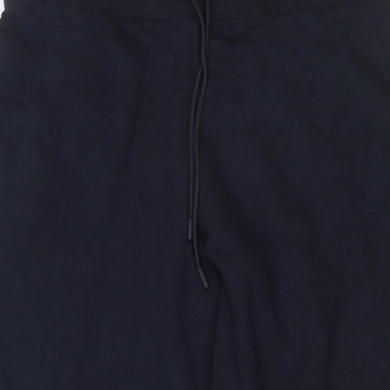 Marks and Spencer Women’s Black Size 16 Long Fleece Jogger Trousers