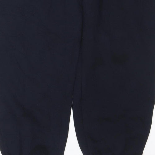 Marks and Spencer Women’s Black Size 16 Long Fleece Jogger Trousers