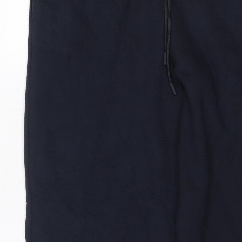 Marks and Spencer Women’s Black Size 16 Long Fleece Jogger Trousers