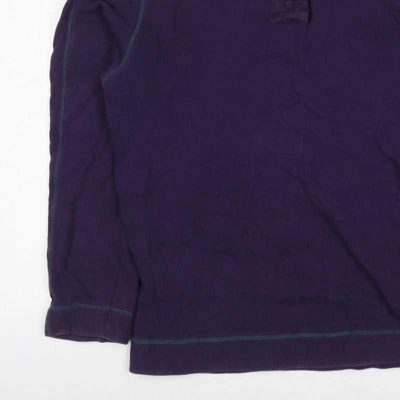 Aeropostale Men’s Purple S 1/4 Zip High Neck Pullover Sweatshirt