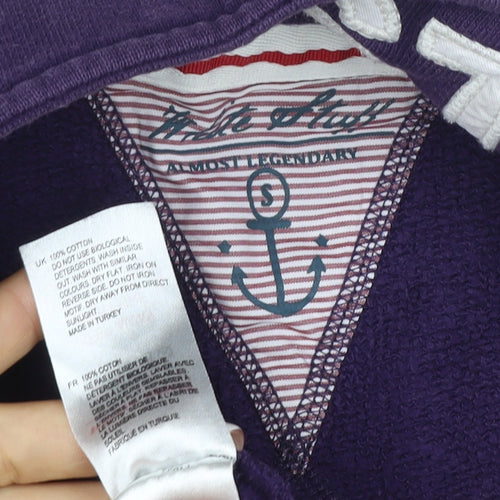 Aeropostale Men’s Purple S 1/4 Zip High Neck Pullover Sweatshirt