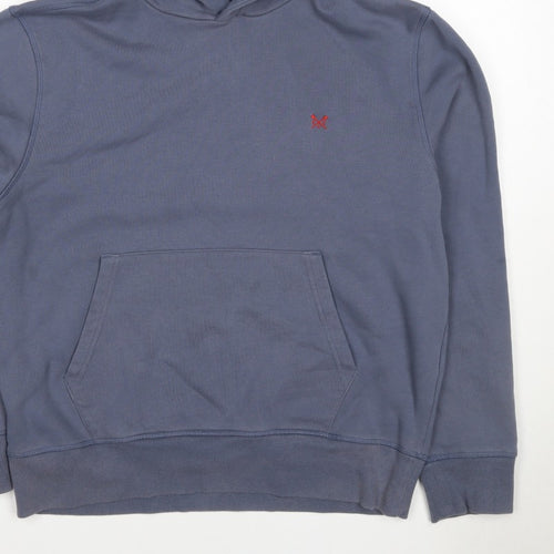 Crew Clothing Company Men’s Blue XL Pullover Hoodie Logo Fleece