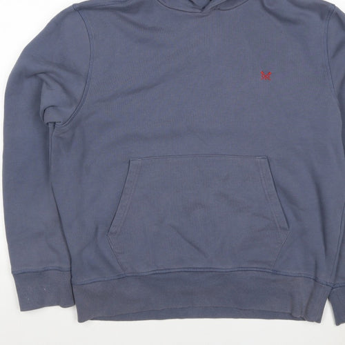 Crew Clothing Company Men’s Blue XL Pullover Hoodie Logo Fleece