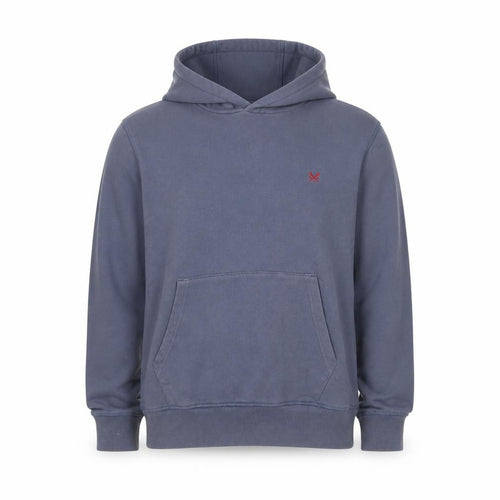 Crew Clothing Company Men’s Blue XL Pullover Hoodie Logo Fleece