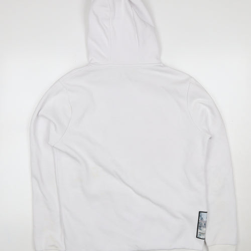 Supply & Demand Men's White M Pullover Hoodie Graphic Print Pockets