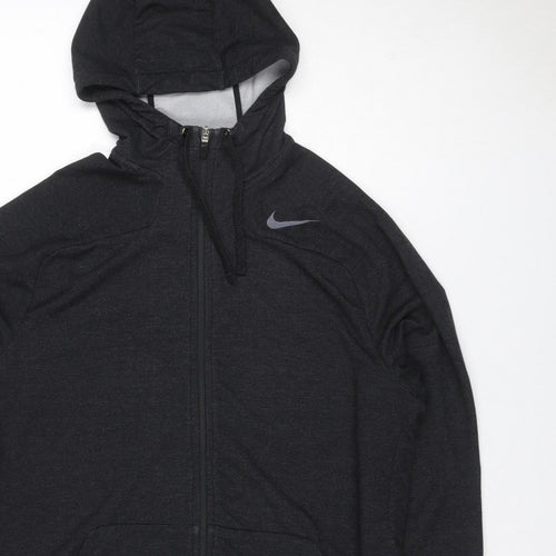 Nike Women’s Black L Dri-FIT Full Zip Hooded Hoodie Sportswear
