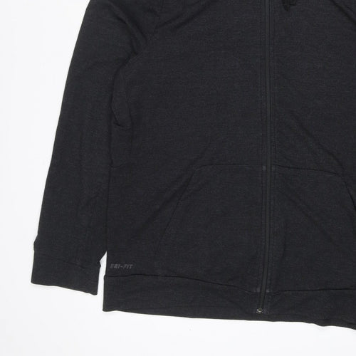 Nike Women’s Black L Dri-FIT Full Zip Hooded Hoodie Sportswear