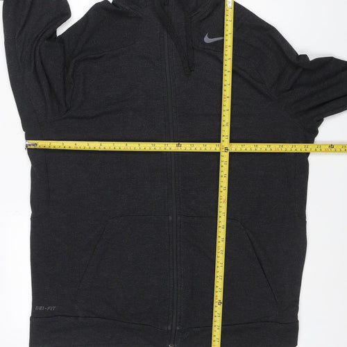 Nike Women’s Black L Dri-FIT Full Zip Hooded Hoodie Sportswear