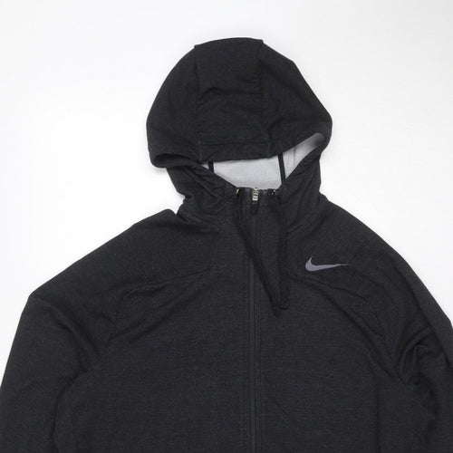 Nike Women’s Black L Dri-FIT Full Zip Hooded Hoodie Sportswear