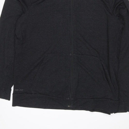 Nike Women’s Black L Dri-FIT Full Zip Hooded Hoodie Sportswear