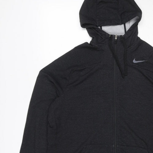 Nike Women’s Black L Dri-FIT Full Zip Hooded Hoodie Sportswear