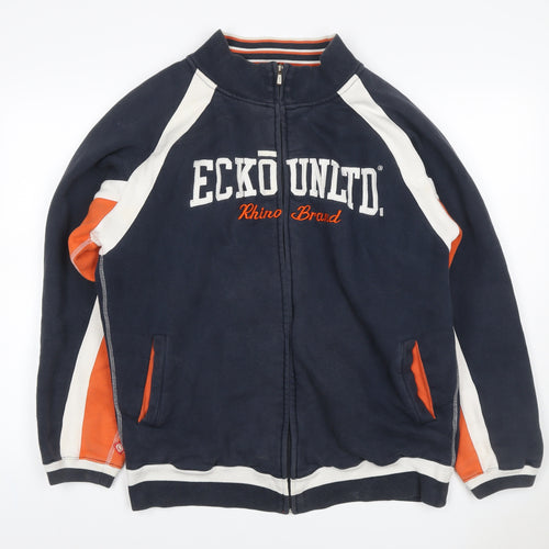 Ecko Unltd. Men’s Navy L Full Zip Logo Track Sweatshirt