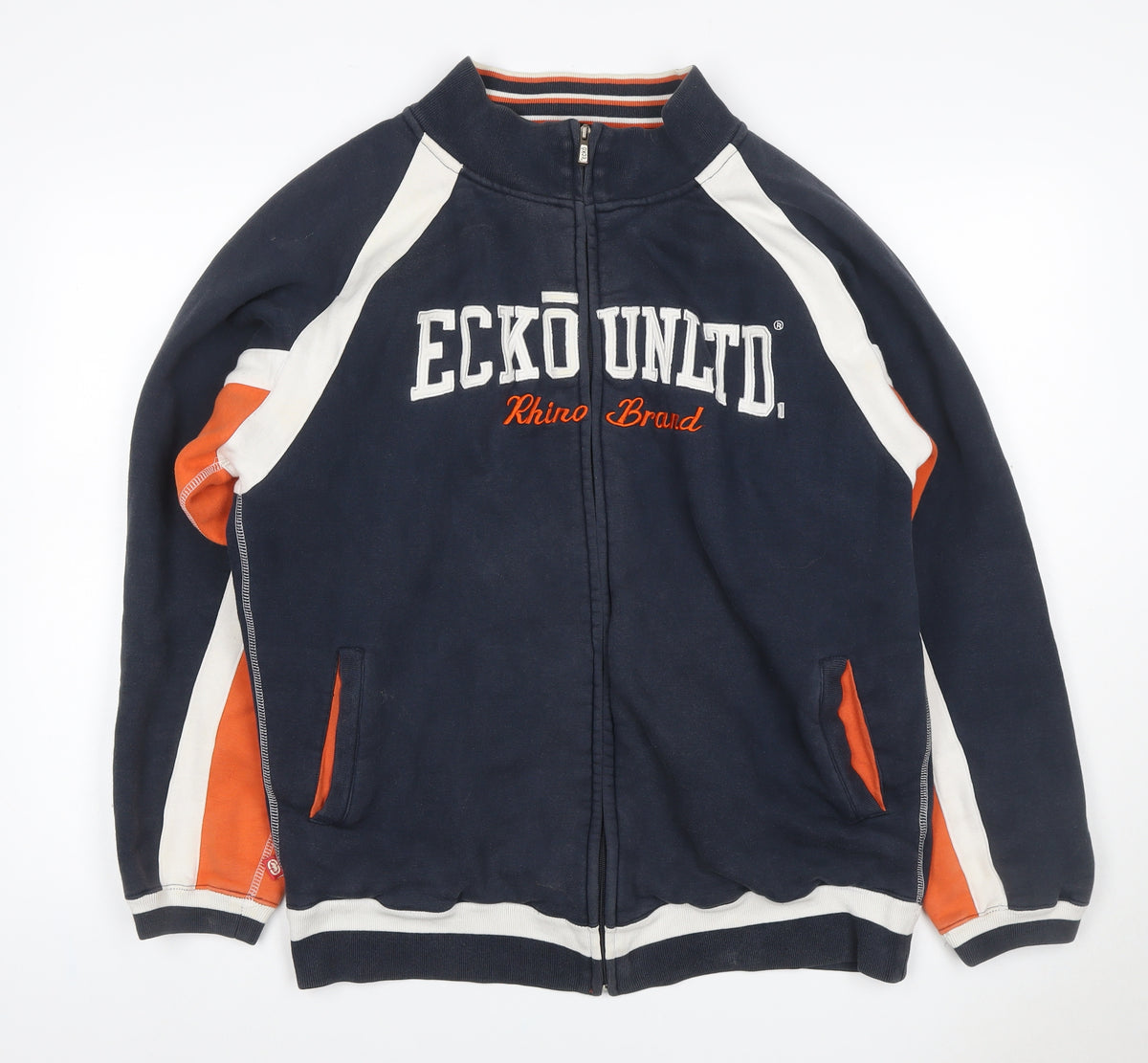 Ecko Unltd. Men’s Navy L Full Zip Logo Track Sweatshirt
