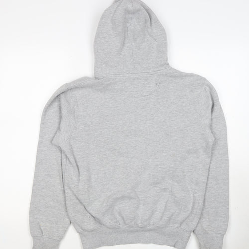 Hard Rock Cafe London Men Grey M Pullover Logo Hoodie