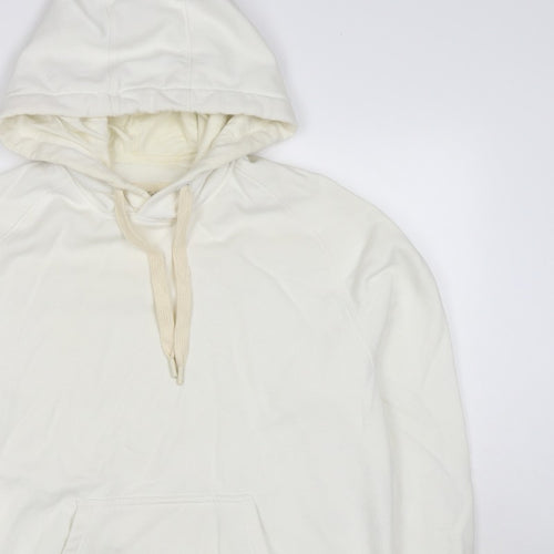 Folk Men’s Ivory L Pullover Hoodie Logo Cotton Blend