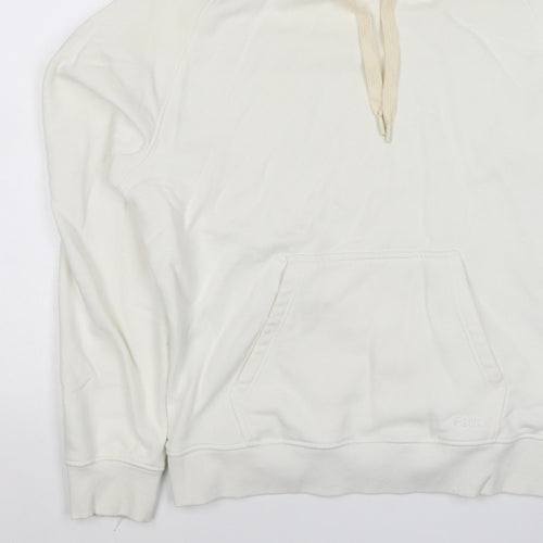 Folk Men’s Ivory L Pullover Hoodie Logo Cotton Blend