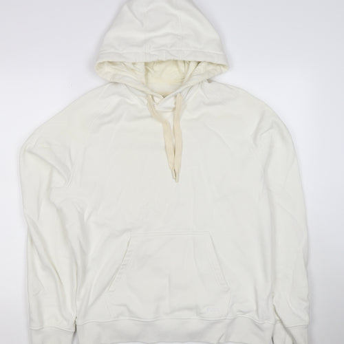 Folk Men’s Ivory L Pullover Hoodie Logo Cotton Blend