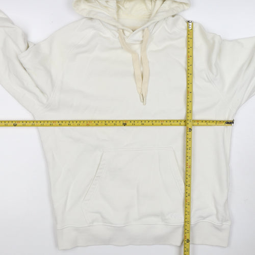 Folk Men’s Ivory L Pullover Hoodie Logo Cotton Blend