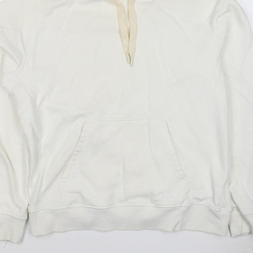 Folk Men’s Ivory L Pullover Hoodie Logo Cotton Blend