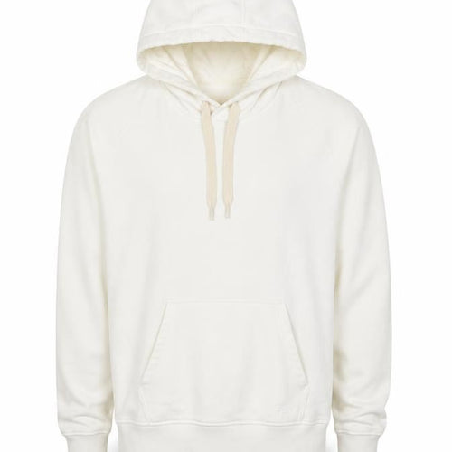 Folk Men’s Ivory L Pullover Hoodie Logo Cotton Blend
