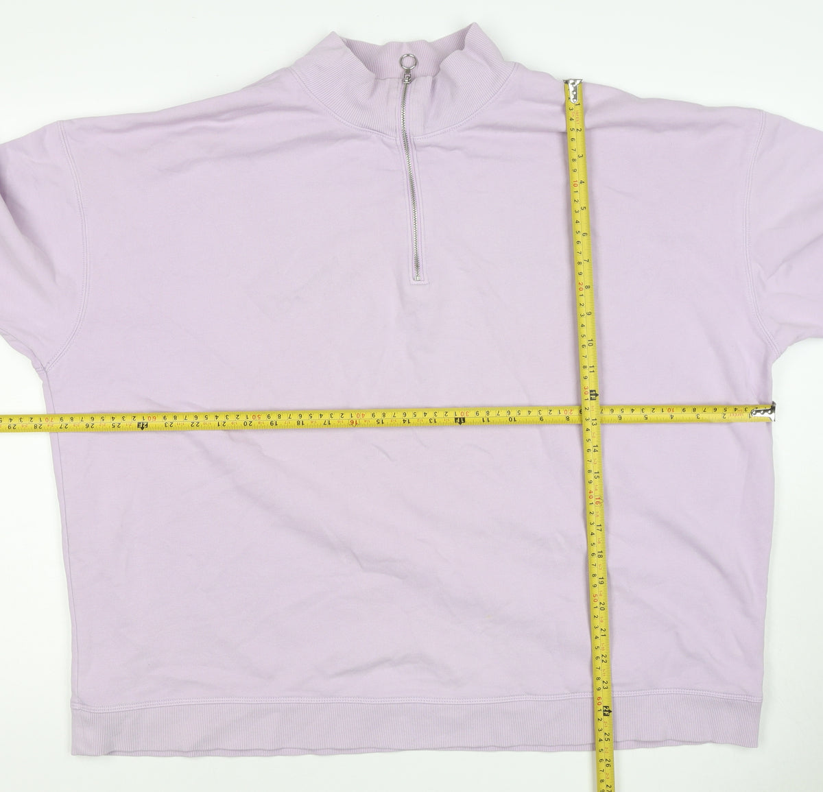 Marks & Spencer Women Pink Size 22 1/4 Zip High Neck Pullover Sweatshirt