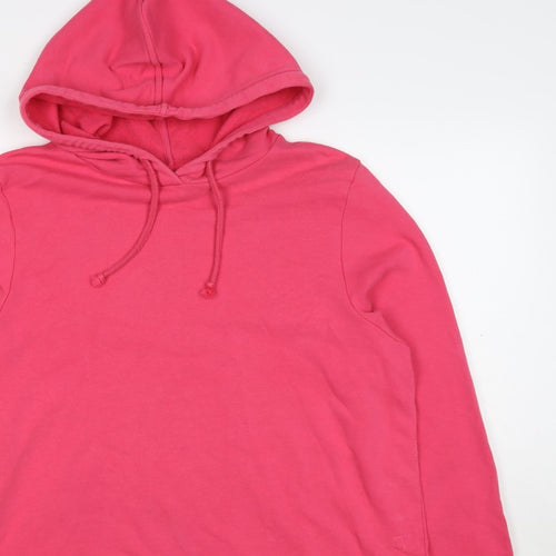 Marks and Spencer Women's Pink UK 18 Pullover Hoodie Drawstring Pockets
